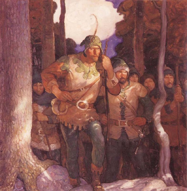 NC Wyeth Robin Hood and the Men of Greenwood oil painting image